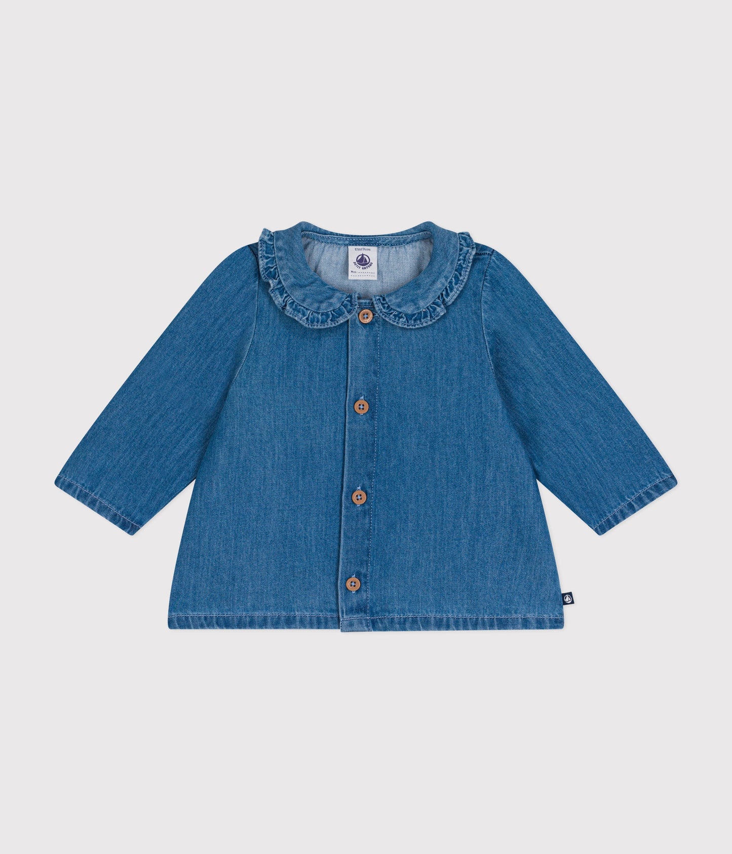 Blouse en denim léger bébé