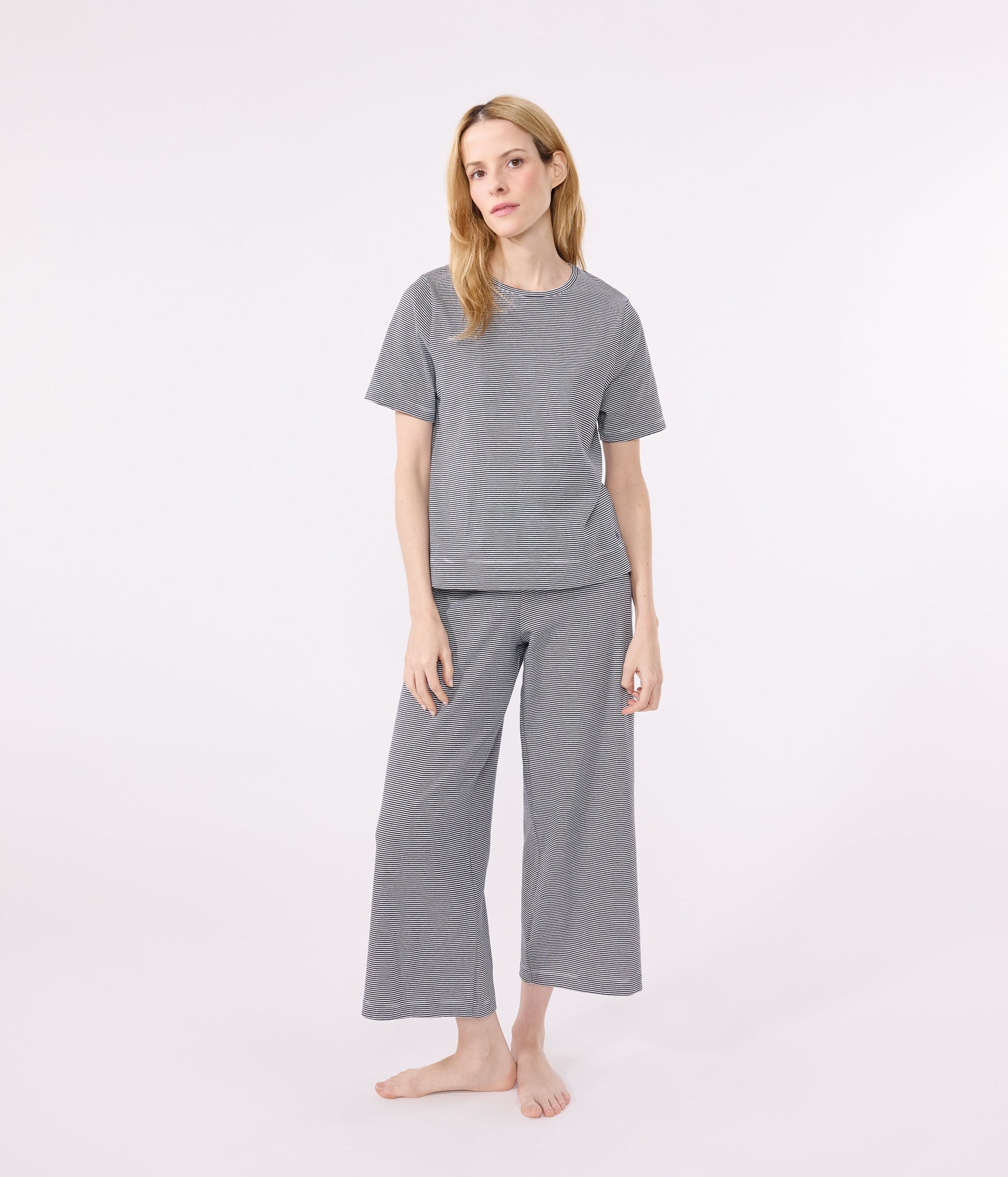 Pyjama milleraies en coton femme – J3