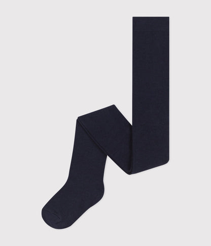 Collant uni en jersey de coton uni enfant