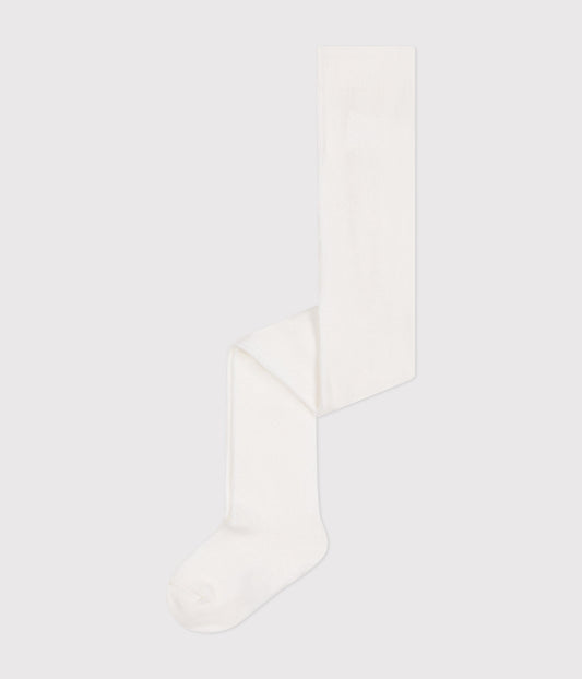 Collant uni en jersey de coton uni bébé