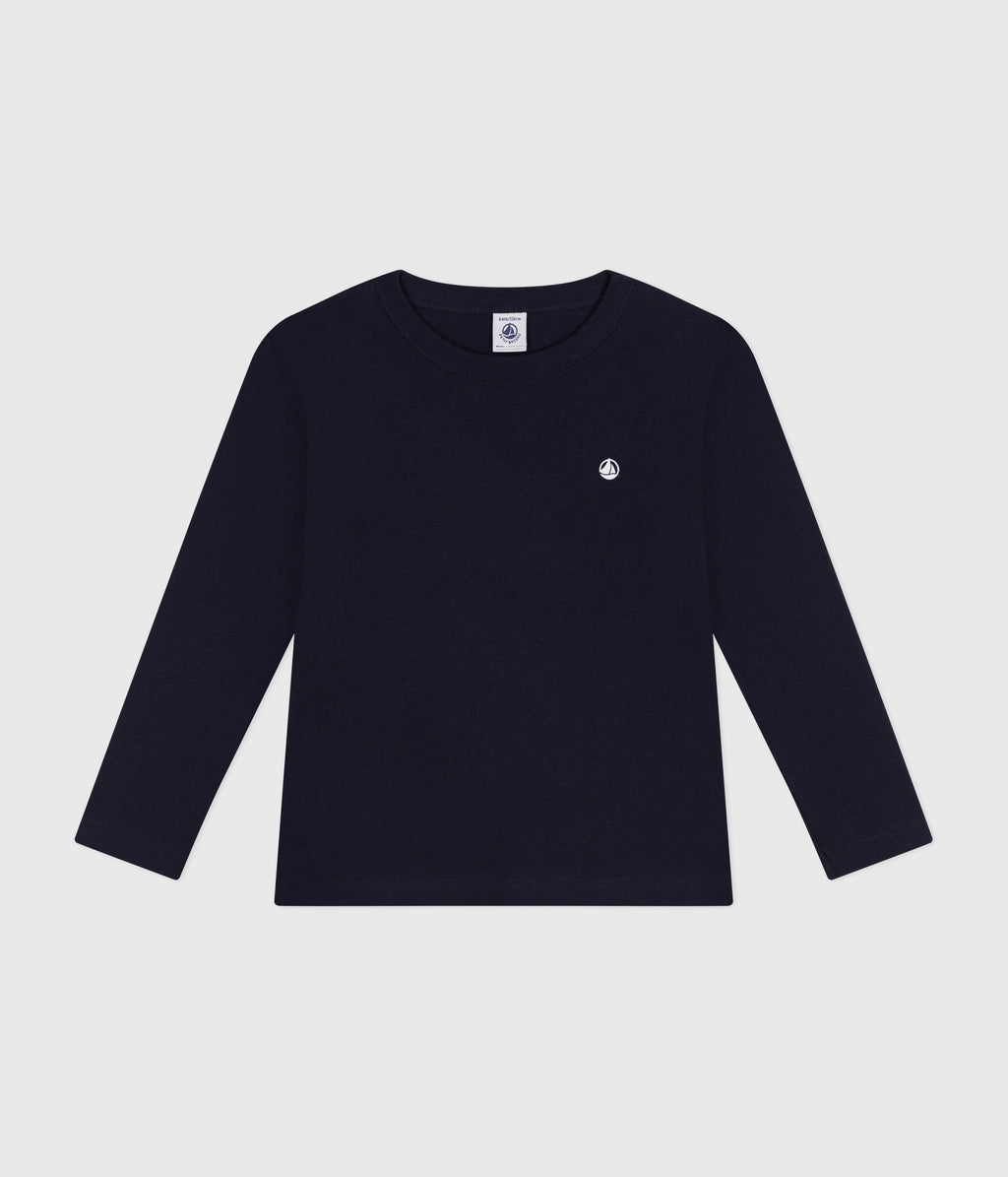 tee shirt manches longues en cote enfant fille garcon