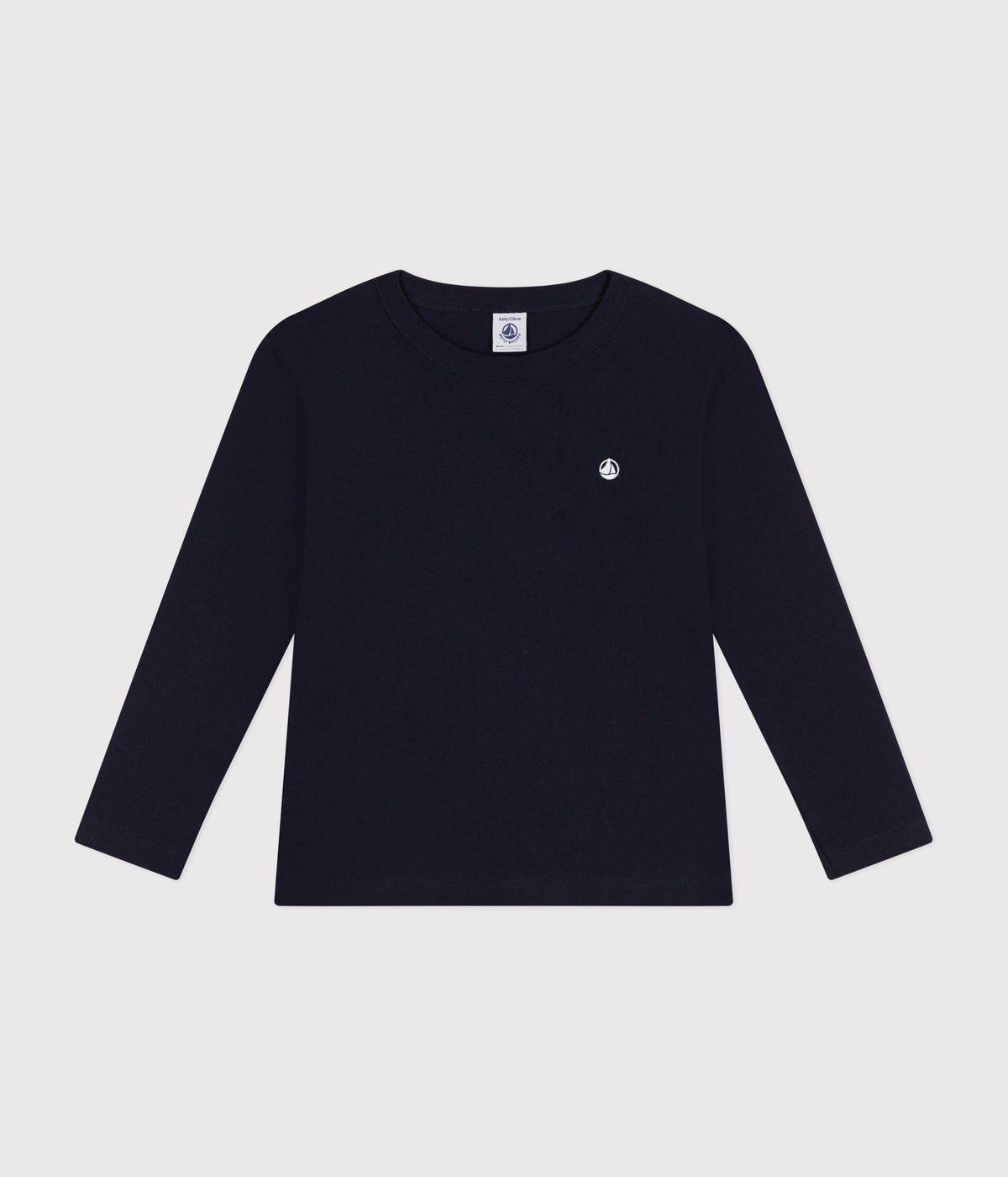 tee shirt manches longues en cote enfant fille garcon