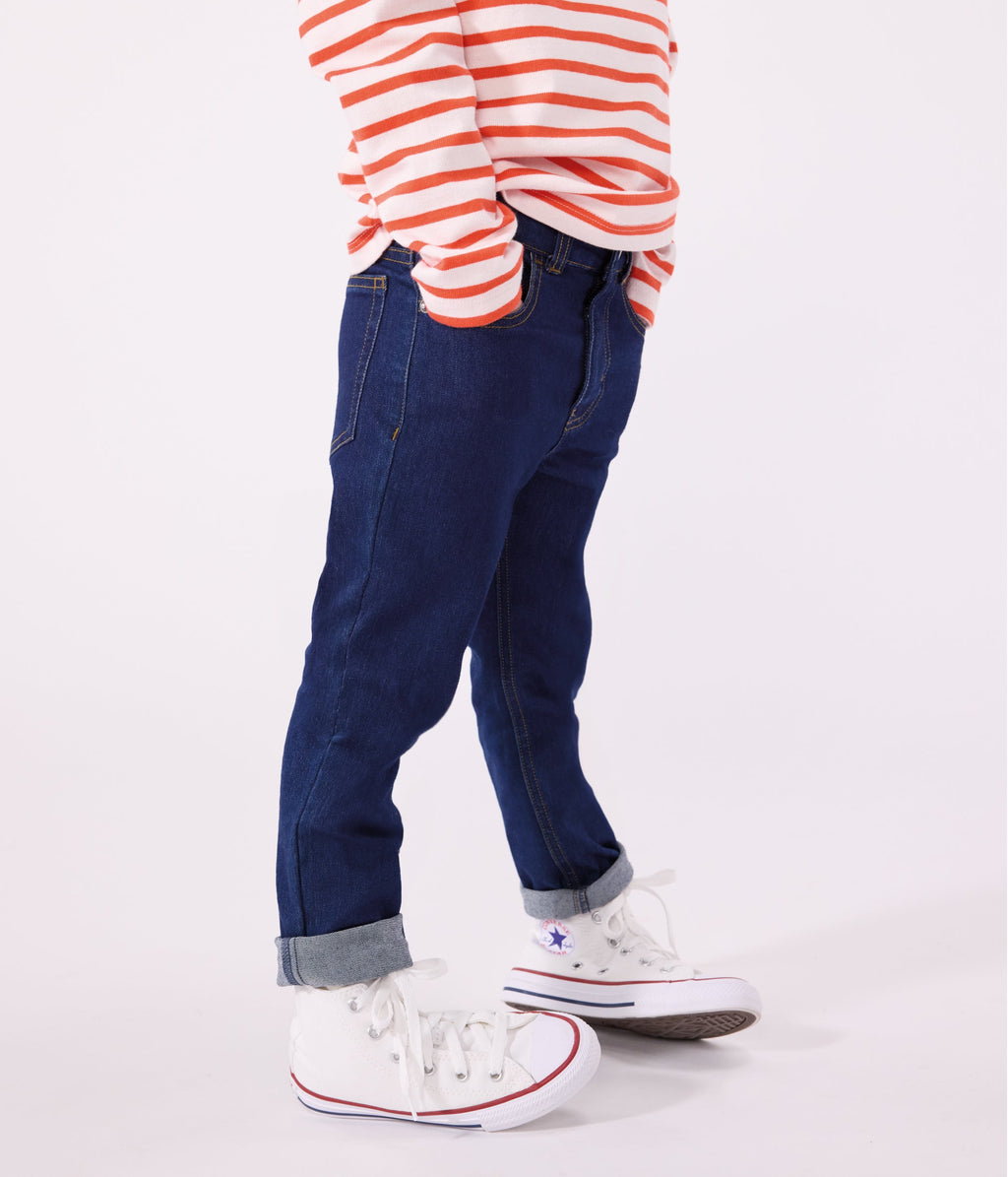 Slim-fit denim trousers for girls