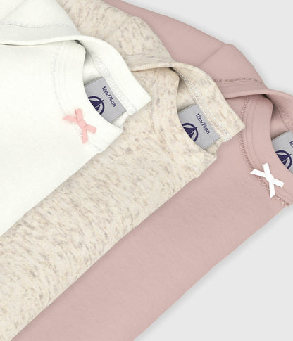 Lot de 3 bodies manches longues bébé en coton – Z1