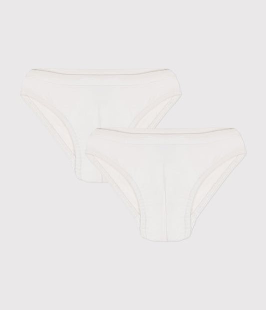 Lot de 2 slips unis en coton enfant – F