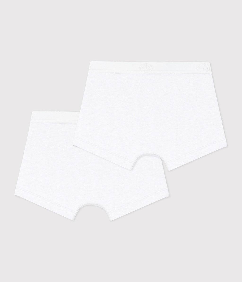 Lot de 2 boxers blancs petit garçon – D