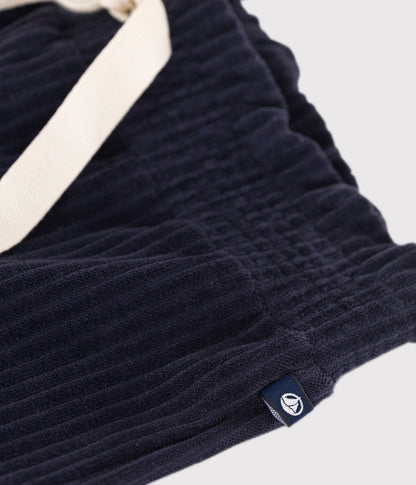 Pantalon large en velours fin enfant fille