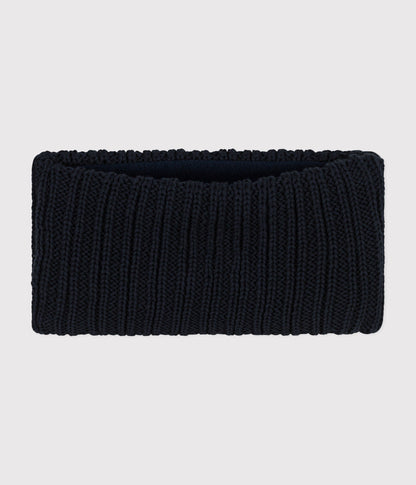 Snood en tricot doublé en polaire bébé