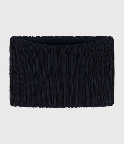 Snood en tricot doublé en polaire enfant