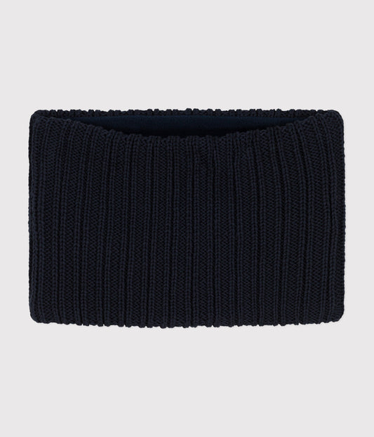 Snood en tricot doublé en polaire enfant