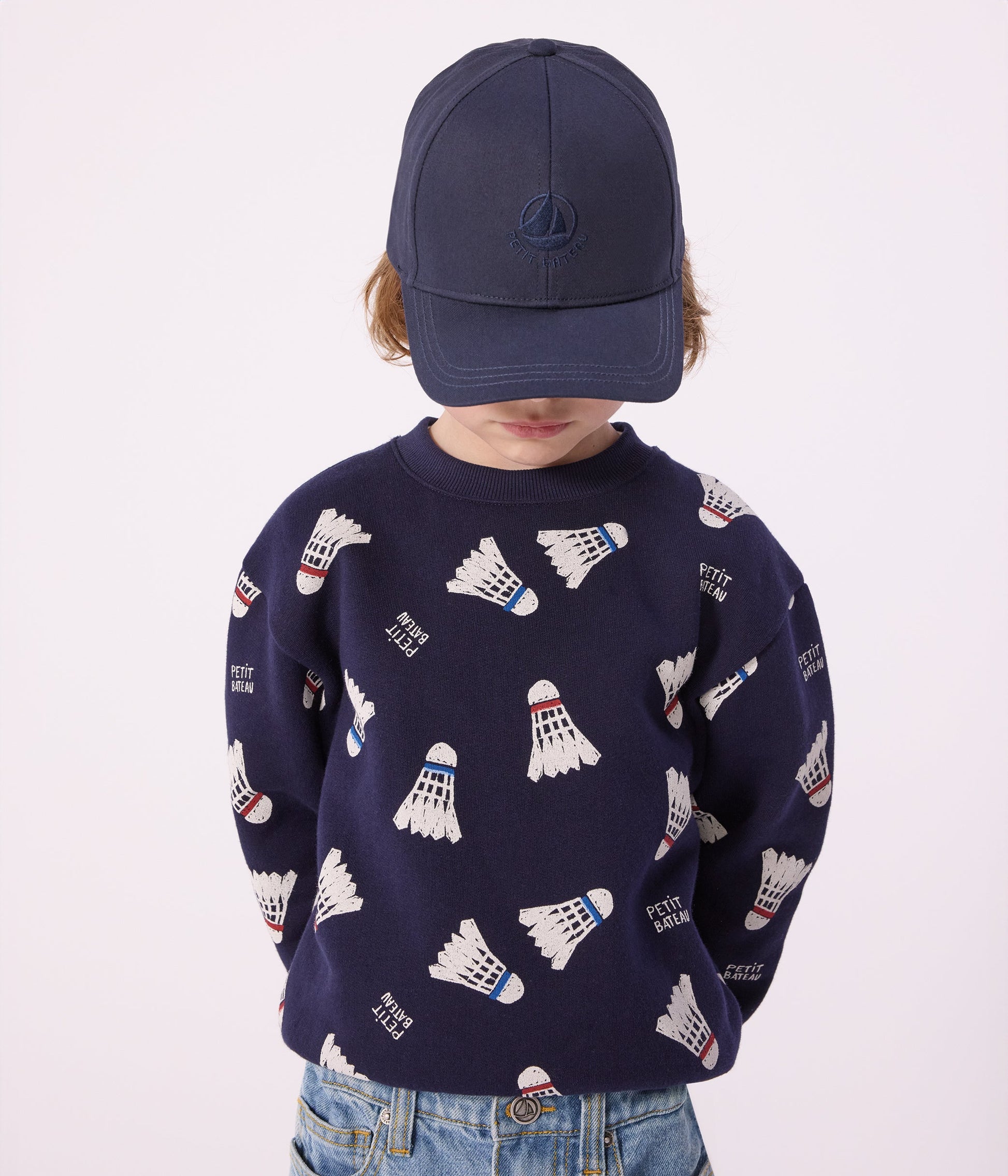Casquette enfant unie bleu – J1