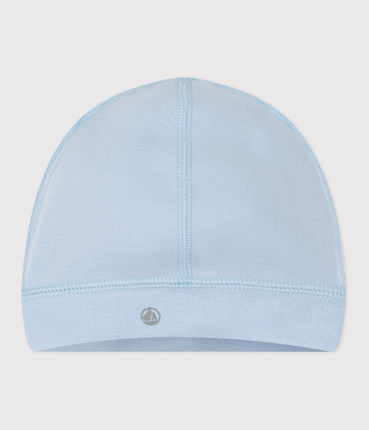 Bonnet bébé en coton uni