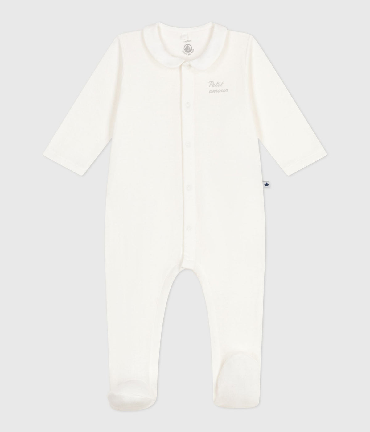 Pyjama bébé en tubique à col uni – F1