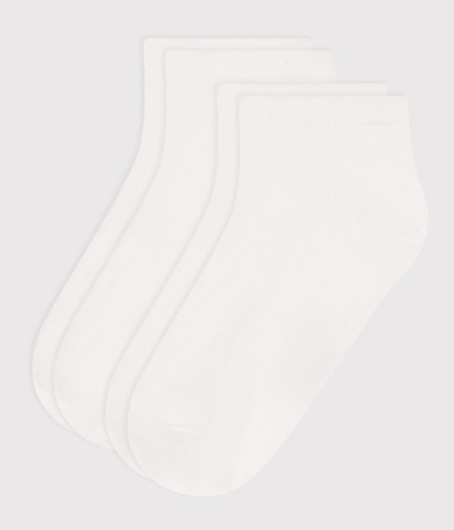 2 paires de chaussettes basses enfant en coton unies – F1