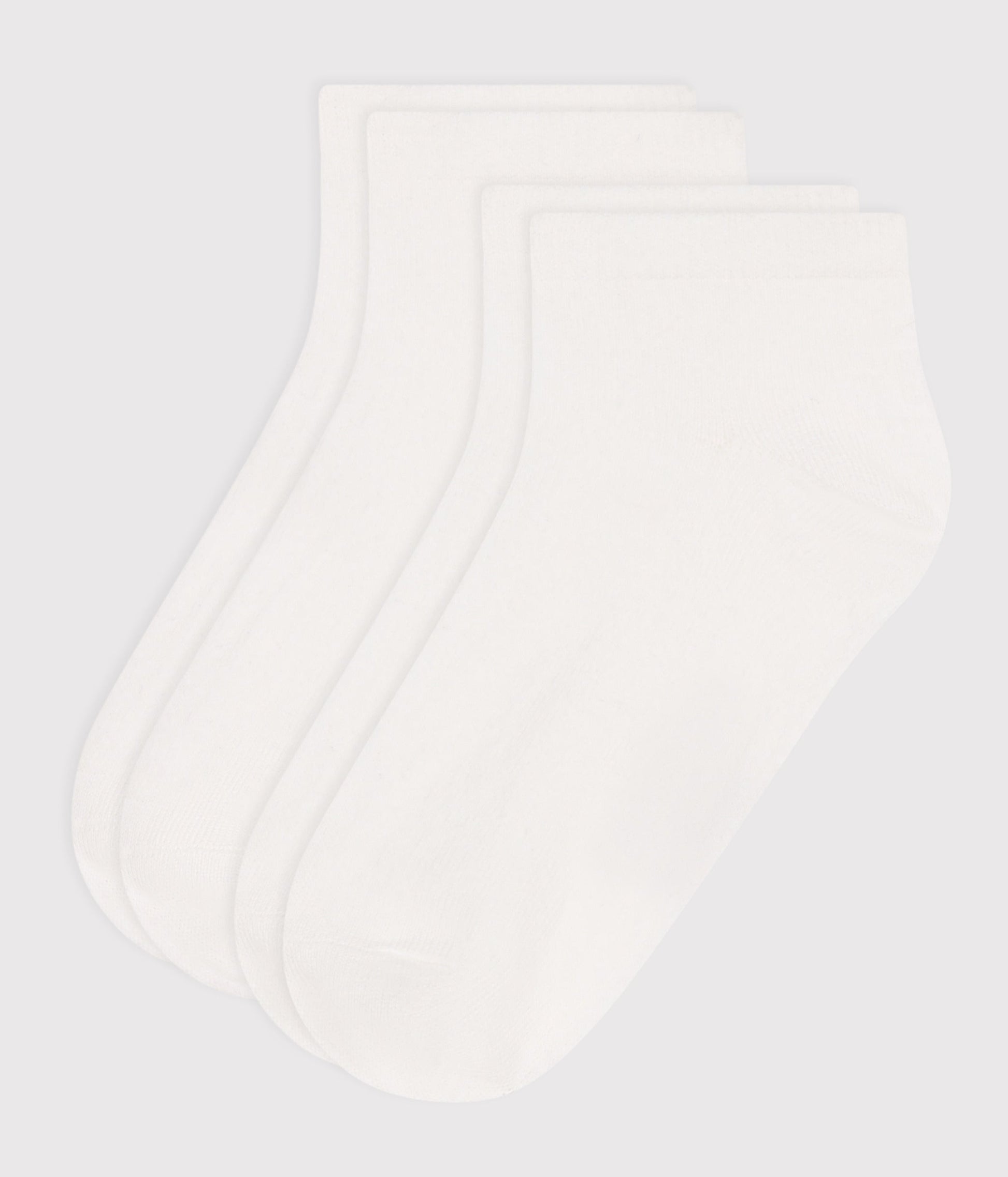 2 paires de chaussettes basses enfant en coton unies – F1