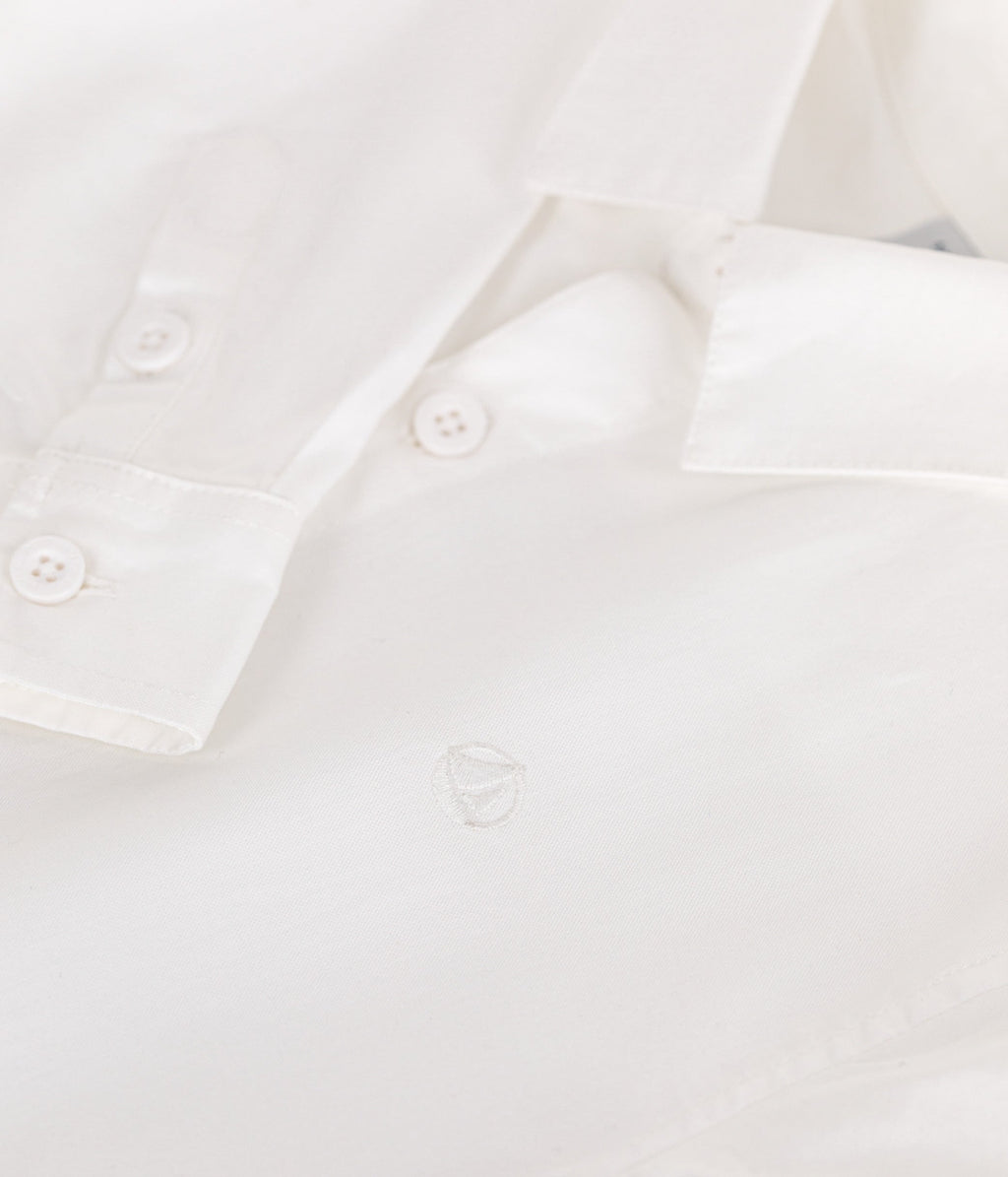 Chemise enfant en coton manches longues unie – Z1