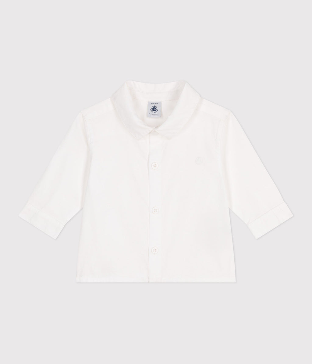 Chemise bébé en coton uni – F1