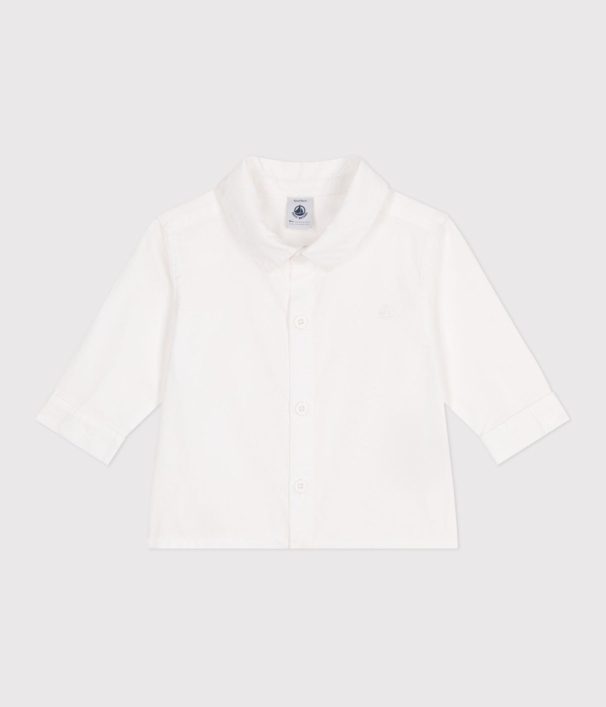 Chemise bébé en coton uni – F1