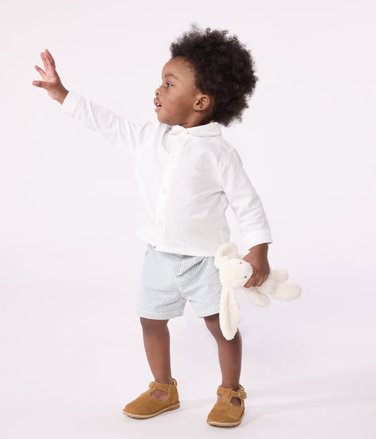 Chemise bébé en coton uni – J1