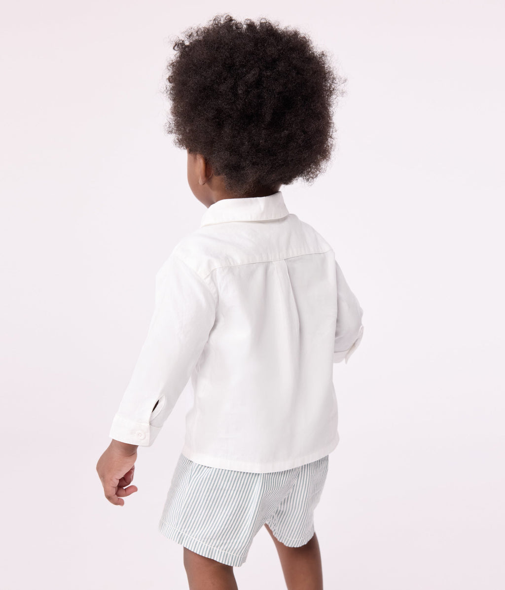 Chemise bébé en coton uni – J5