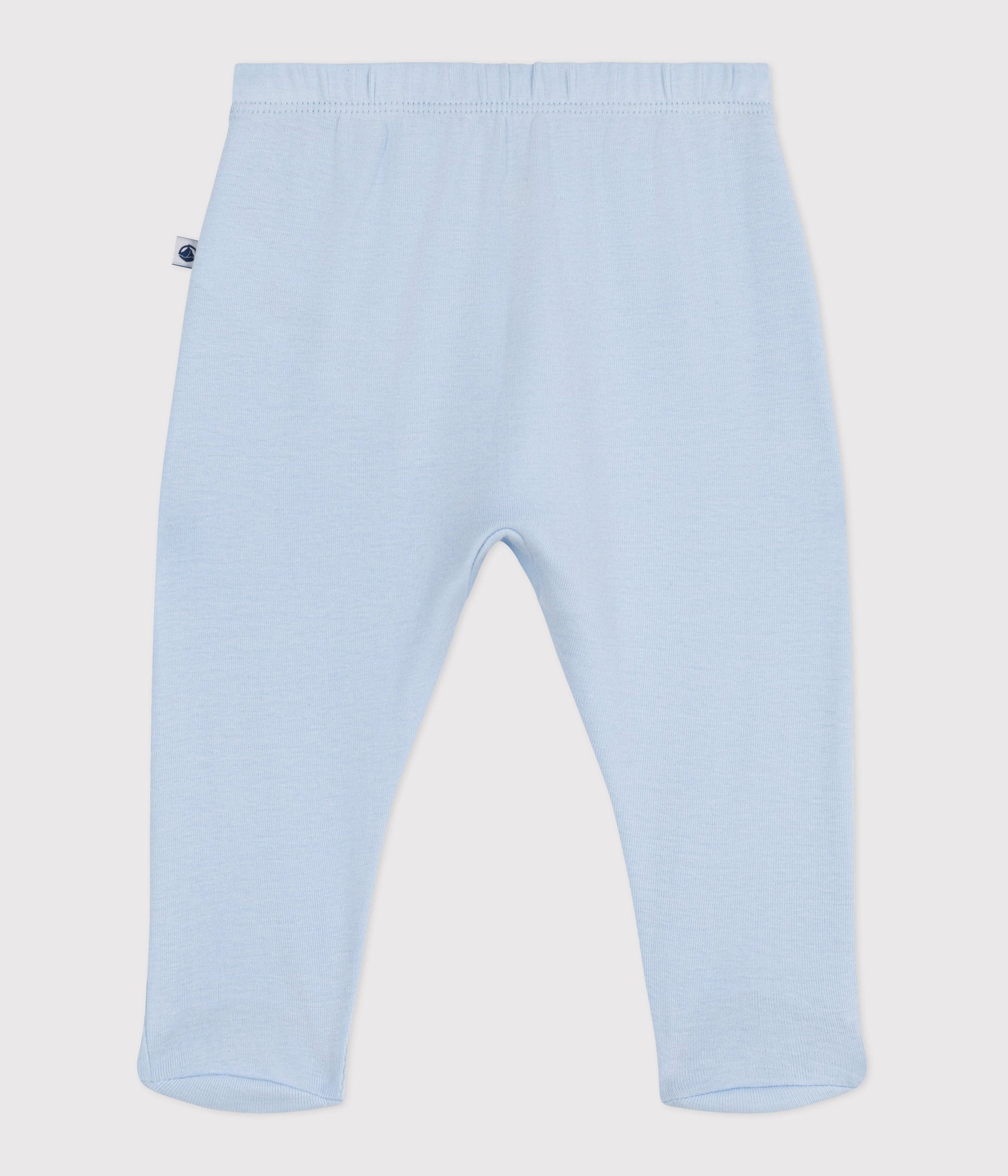 Pantalon à pied naissance en coton uni – D1