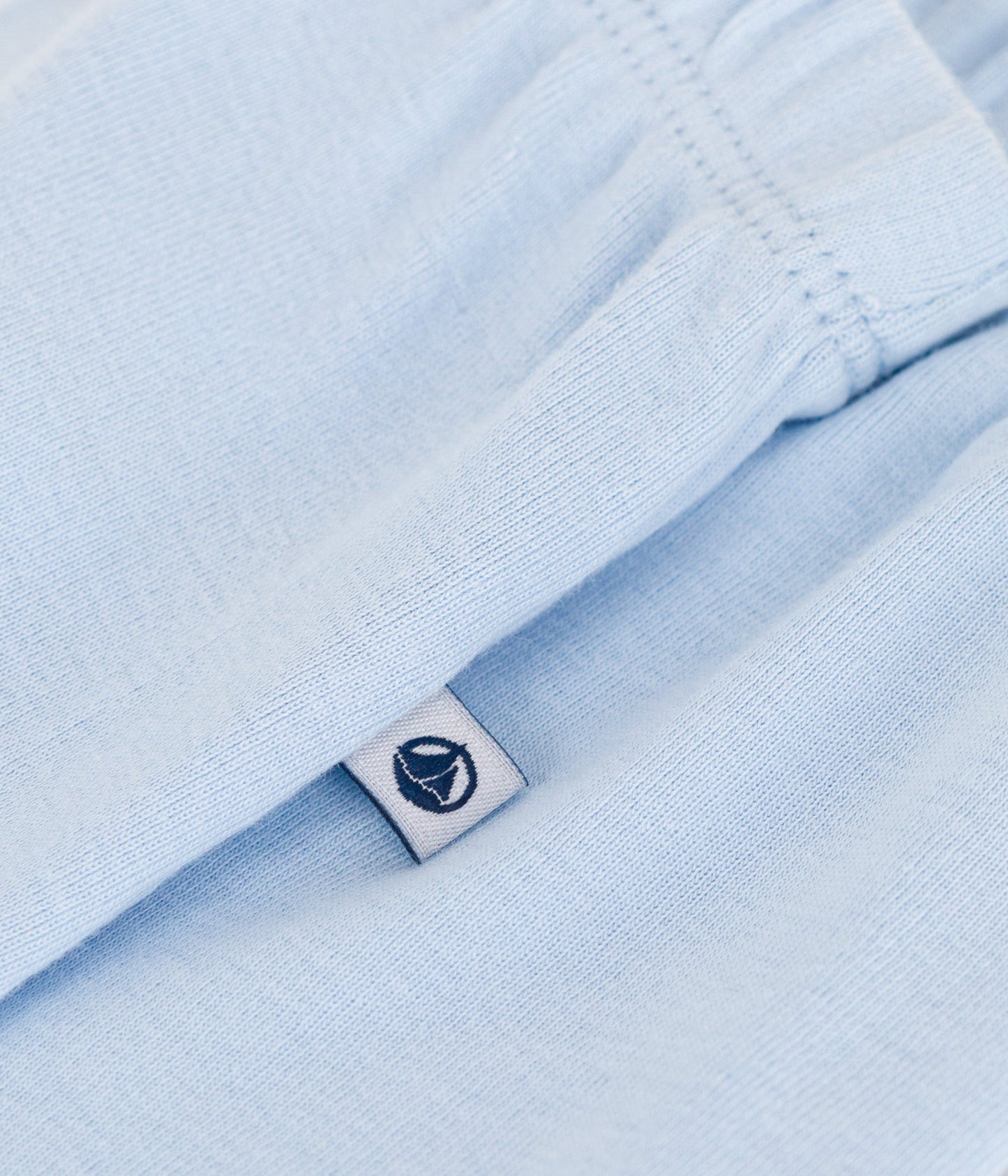 Pantalon à pied naissance en coton uni