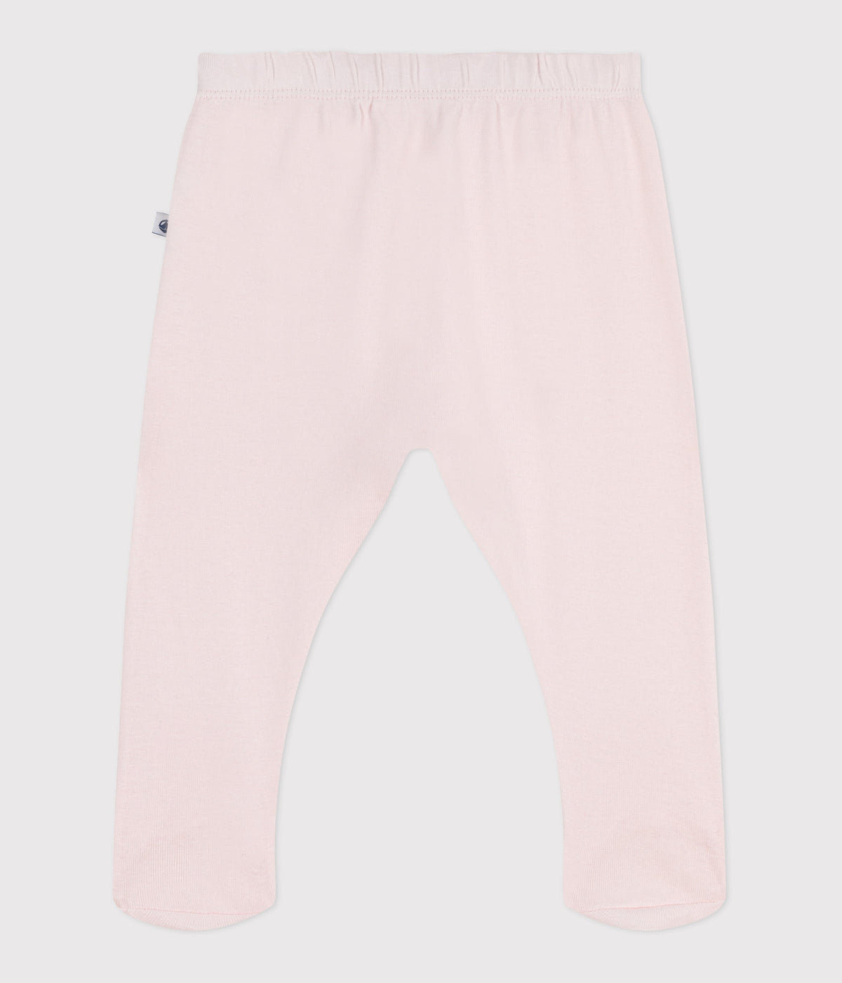 Pantalon à pied naissance en coton uni – D1