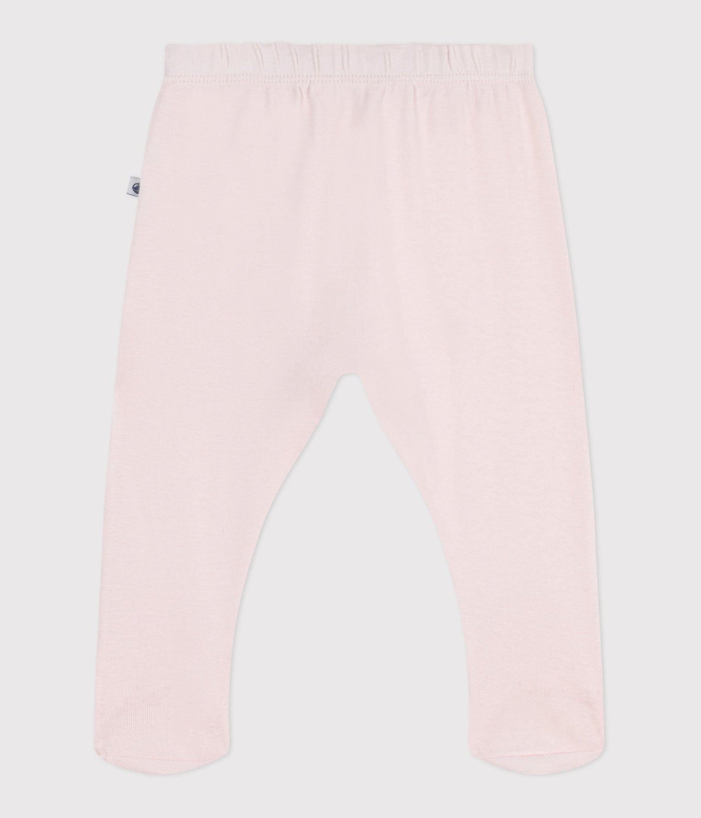 Pantalon à pied naissance en coton uni – D1