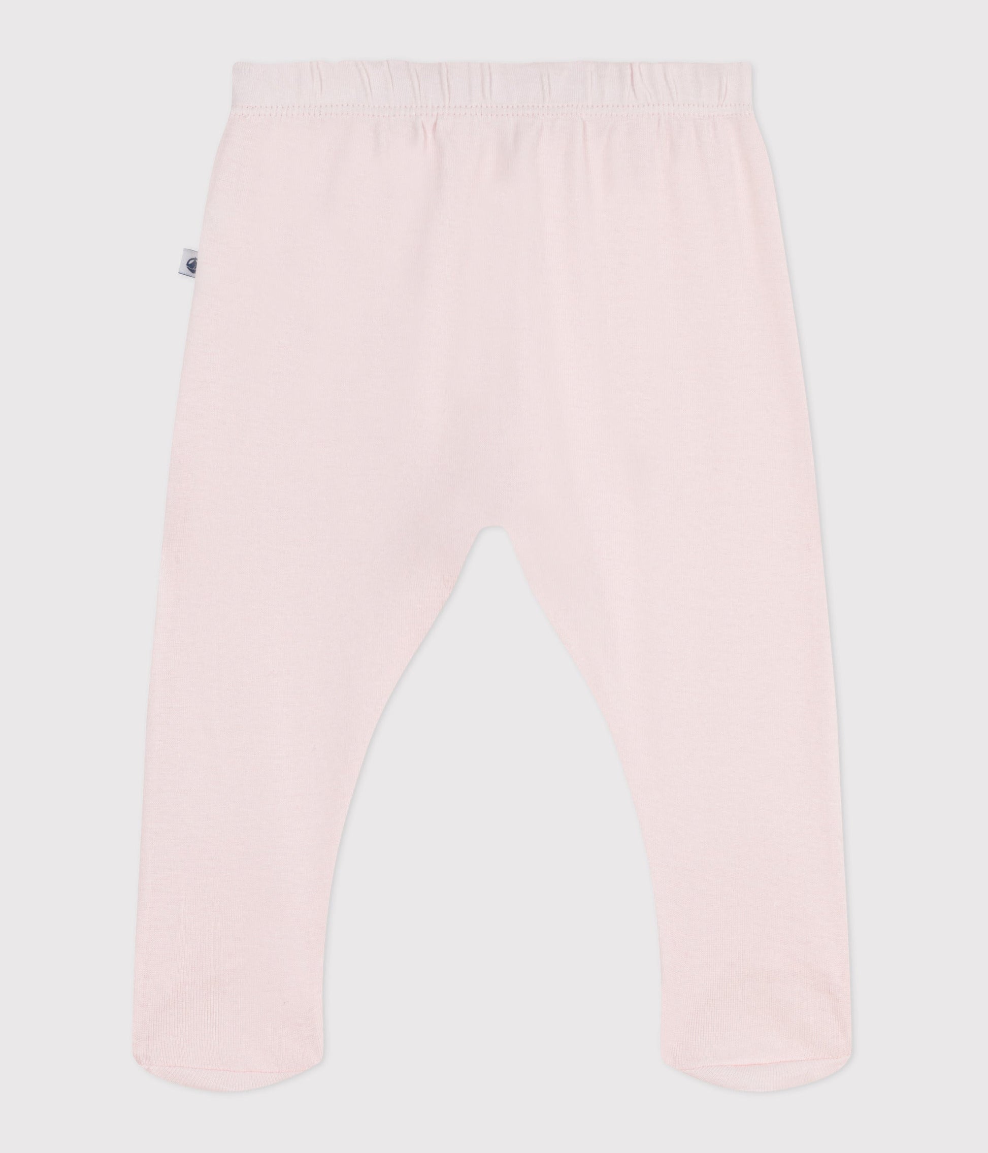 Pantalon à pied naissance en coton uni – D1