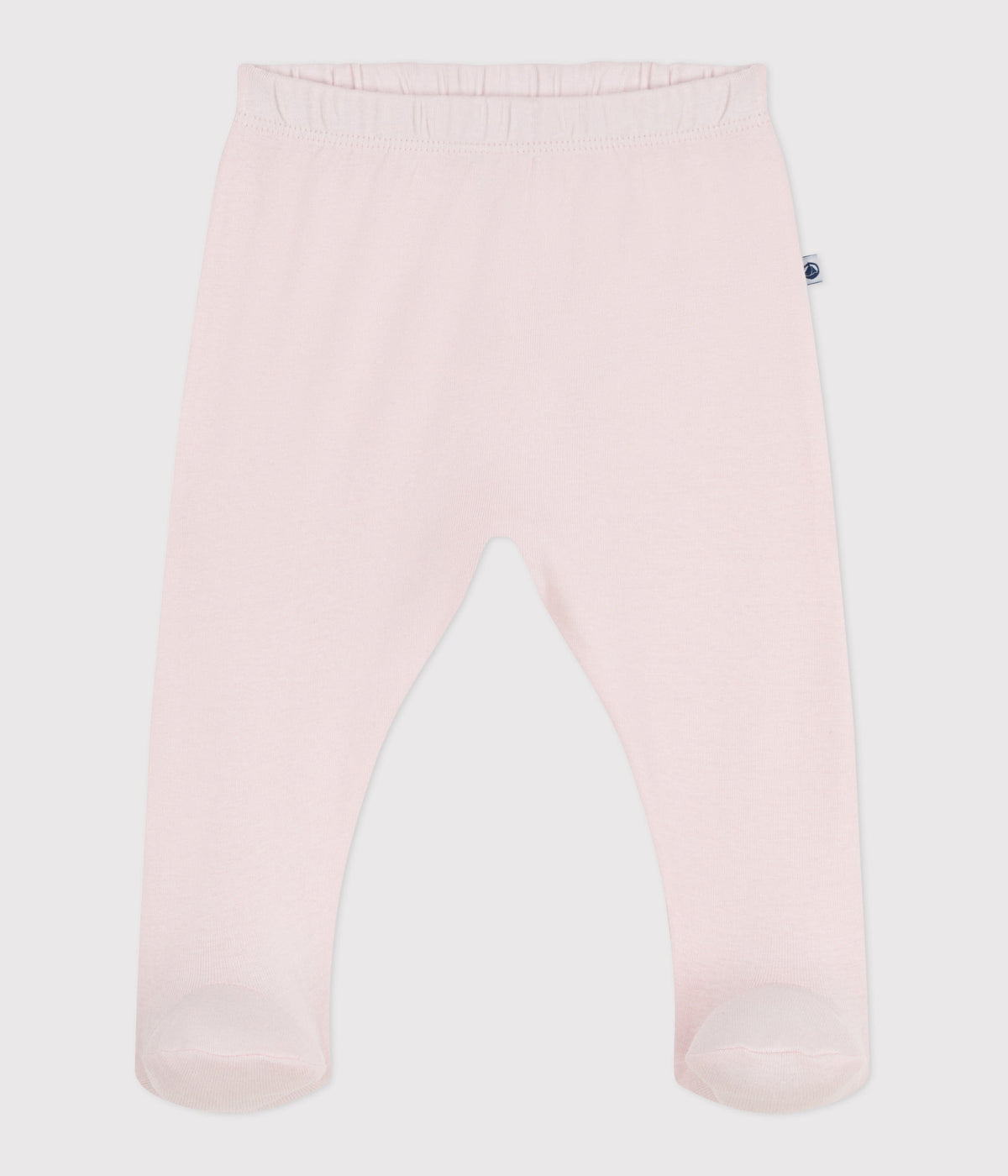 Pantalon à pied naissance en coton uni – F1