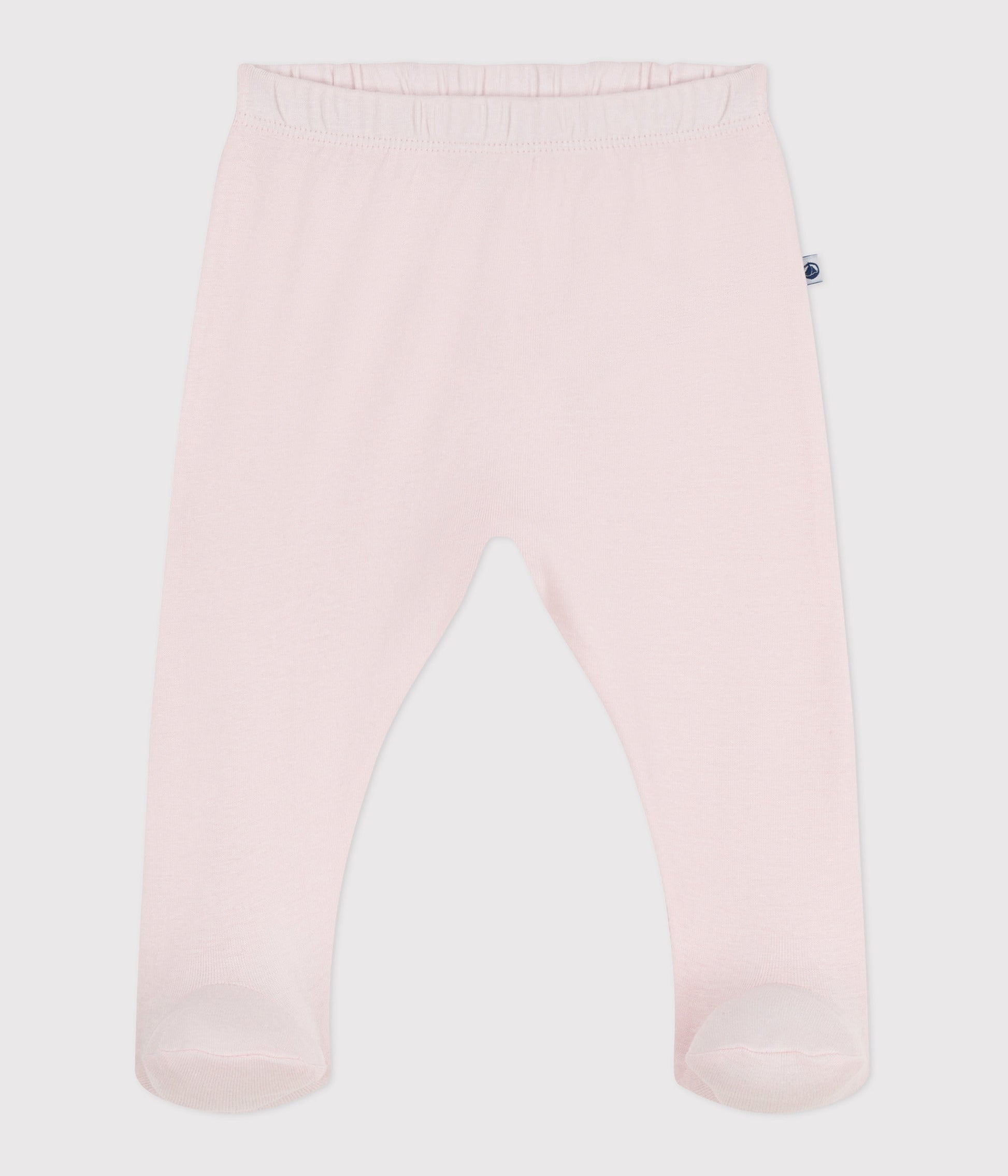 Pantalon à pied naissance en coton uni – F1