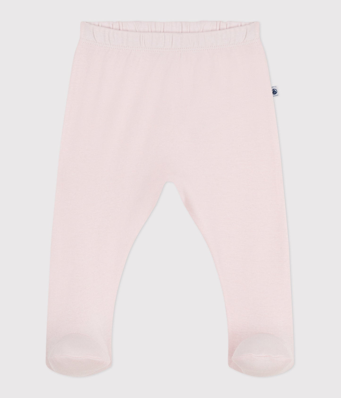 Pantalon à pied naissance en coton uni