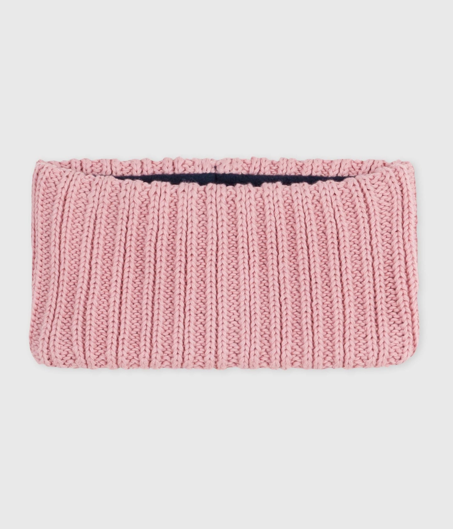 Snood bébé en tricot doublé en polaire