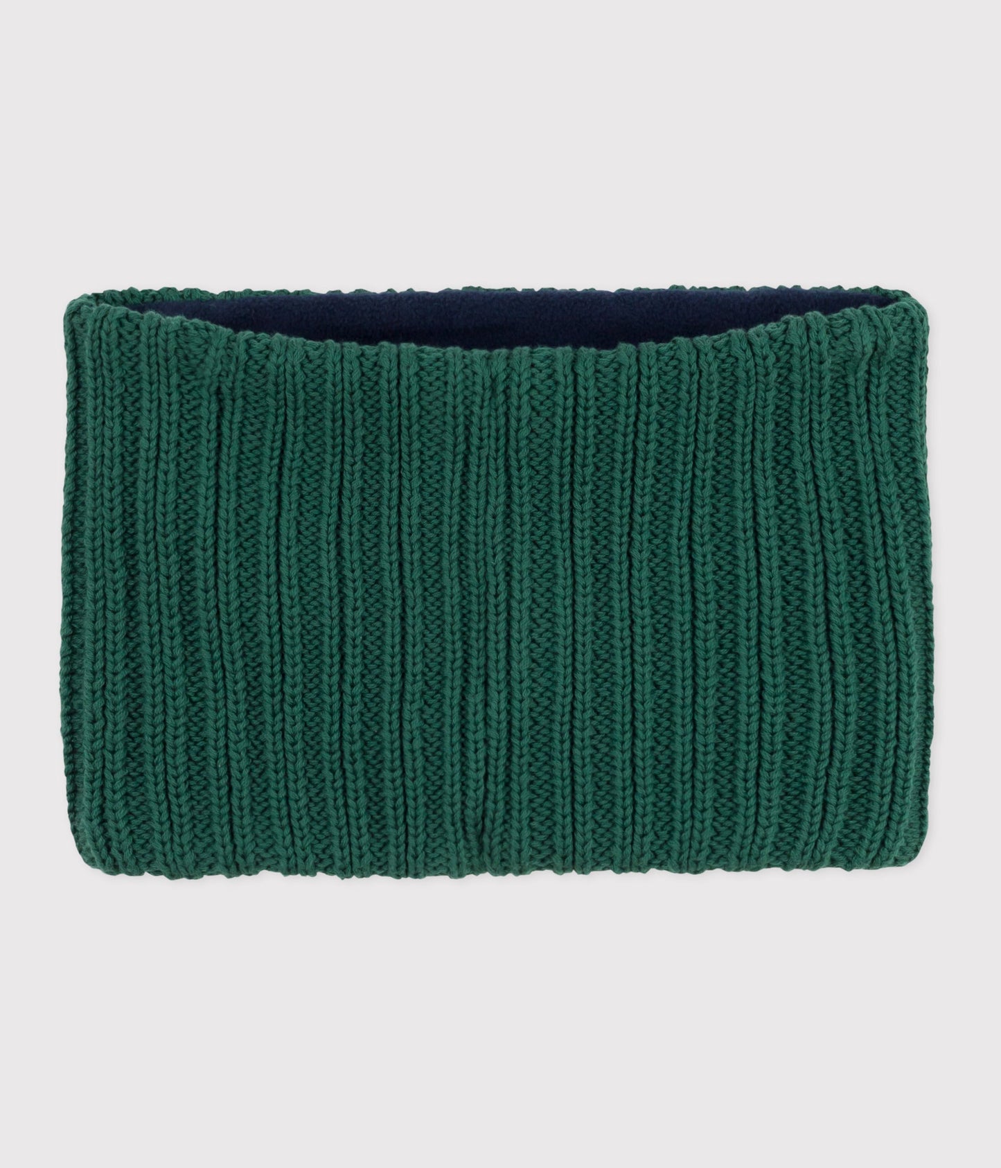 Snood enfant en tricot doublé en polaire