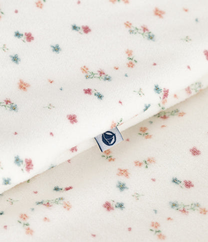Gigoteuse bébé en velours imprimé fleuri TOG 3