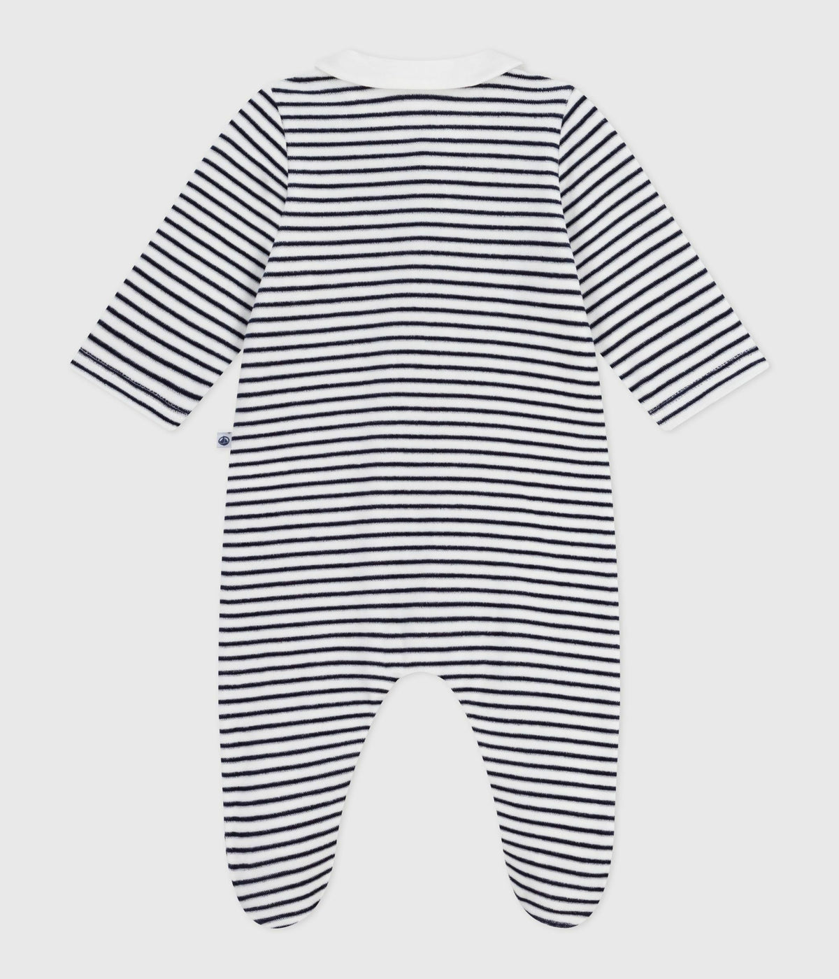 Pyjama bébé en velours à col imprimé – D1