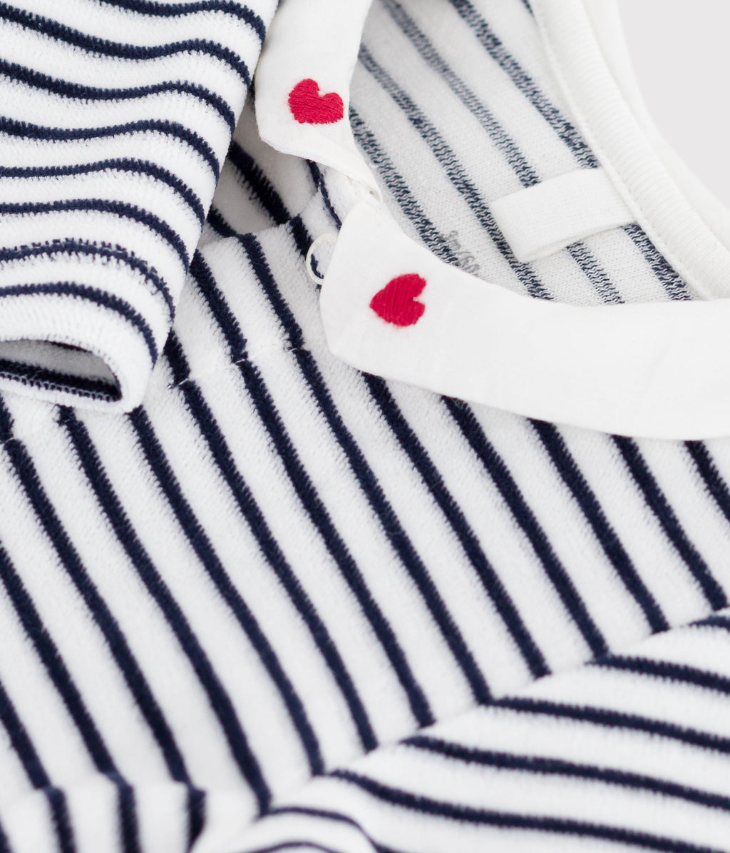 Pyjama bébé en velours à col imprimé – Z1