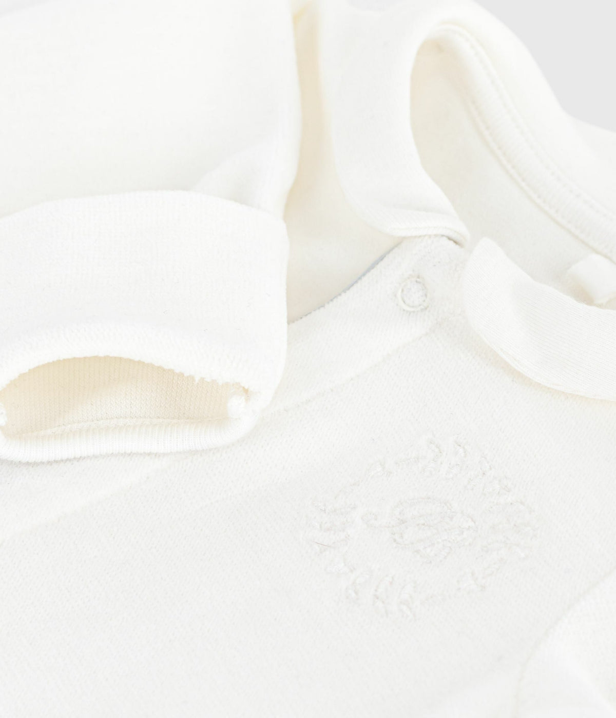 Pyjama bébé en velours à col uni – Z1