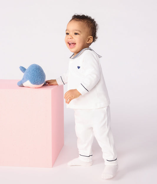 Pyjama 2 pièces bébé avec col marin