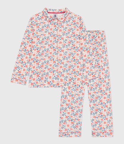 Pyjama boutonné enfant en coton imprimé