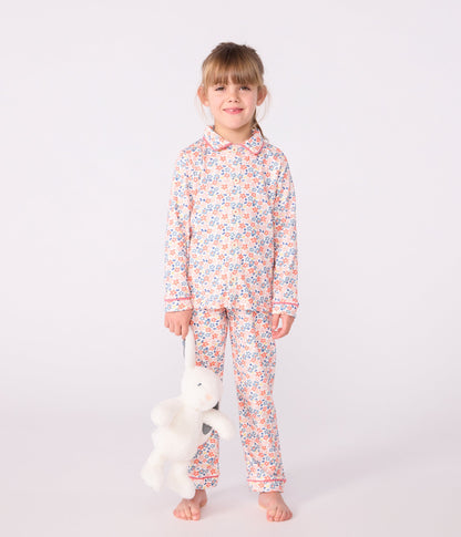 Pyjama boutonné enfant en coton imprimé