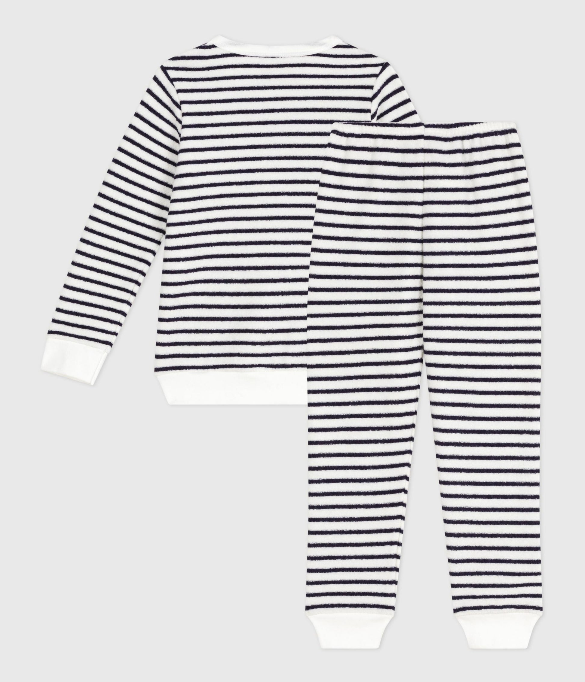 Pyjama enfant en coton éponge à rayures – D1