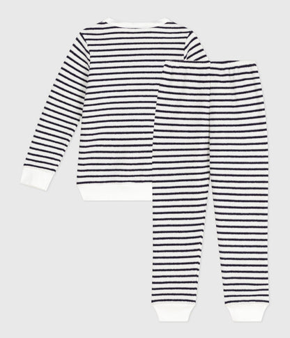 Pyjama enfant en coton éponge à rayures – D1
