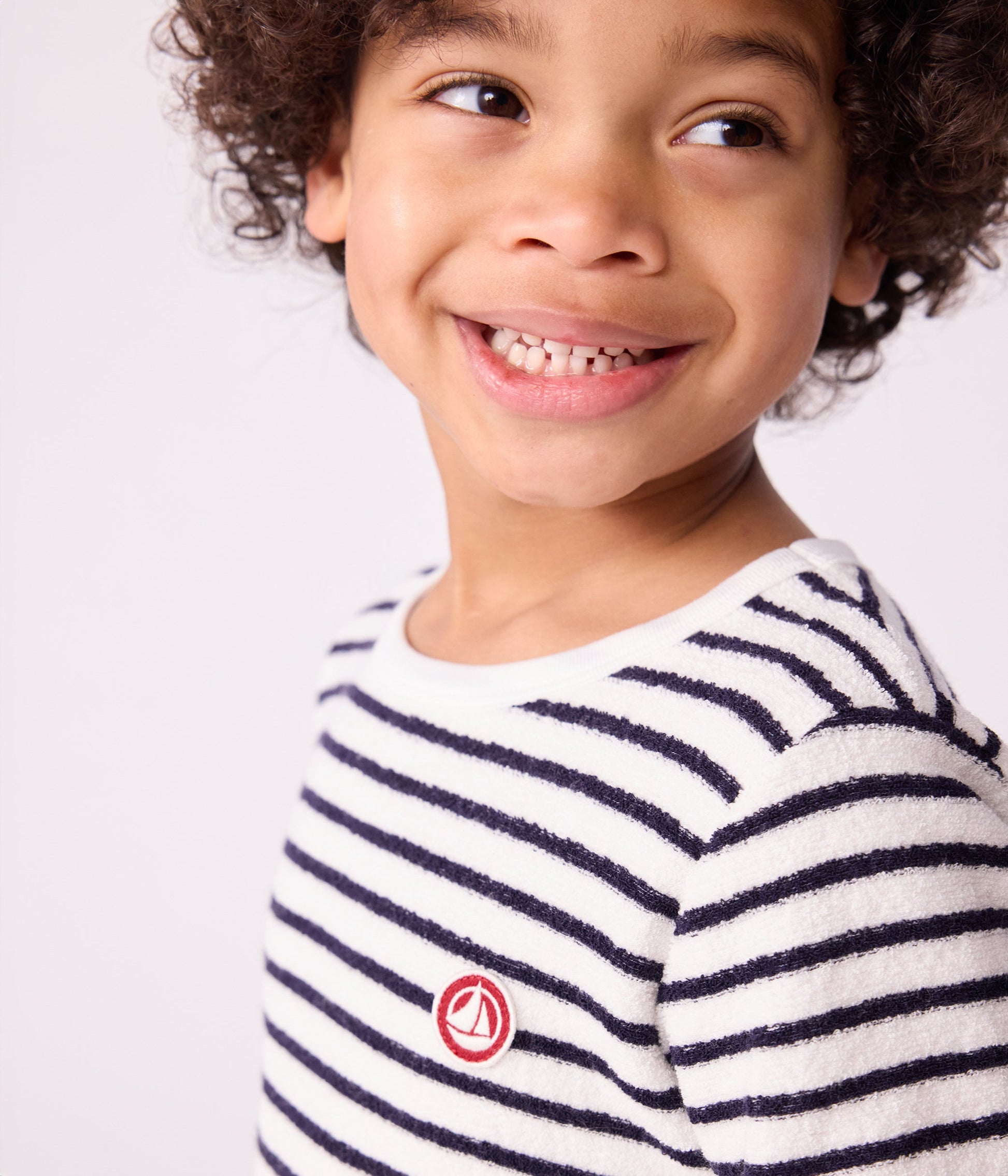 Pyjama enfant en coton éponge à rayures – J3