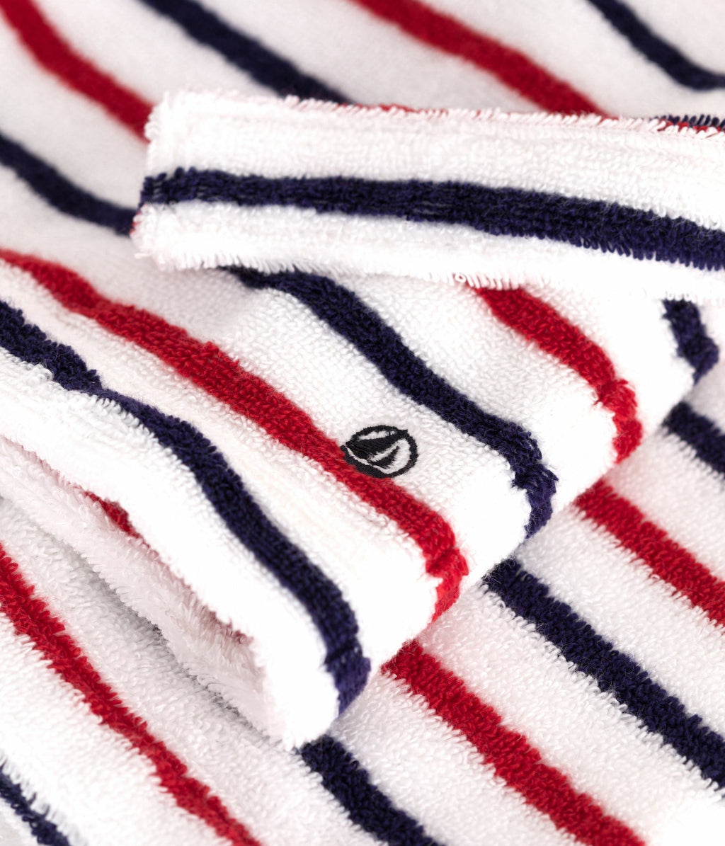 Peignoir enfant en coton éponge à rayures – Z1