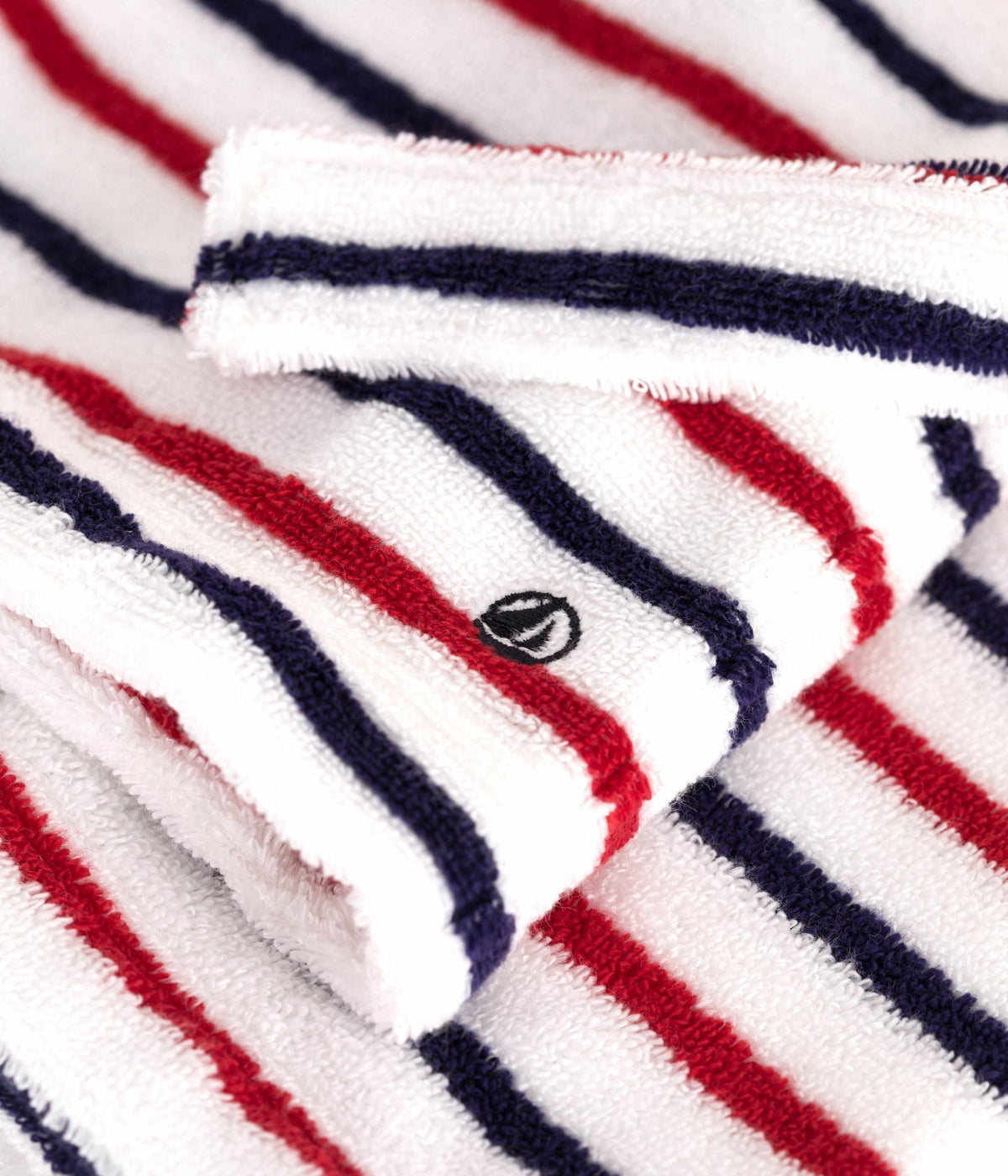 Peignoir enfant en coton éponge à rayures – Z1