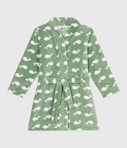 Robe de chambre enfant en polaire imprimé