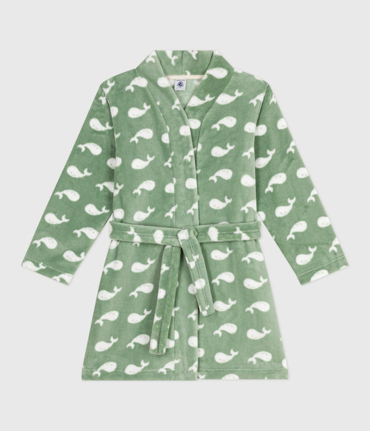 Robe de chambre enfant en polaire imprimé
