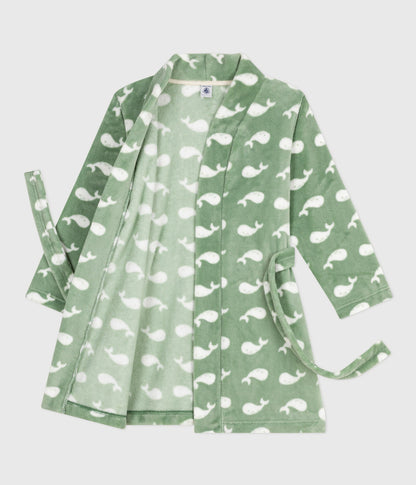 Robe de chambre enfant en polaire imprimé