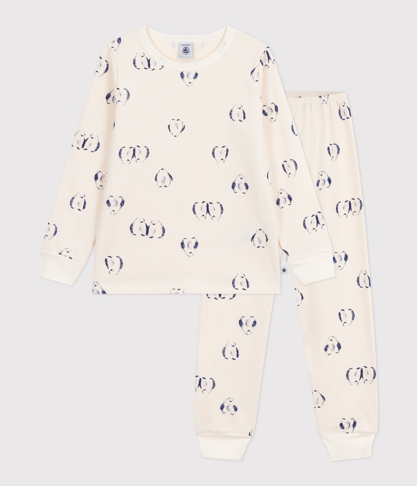 Pyjama enfant en molleton imprimé pingouins